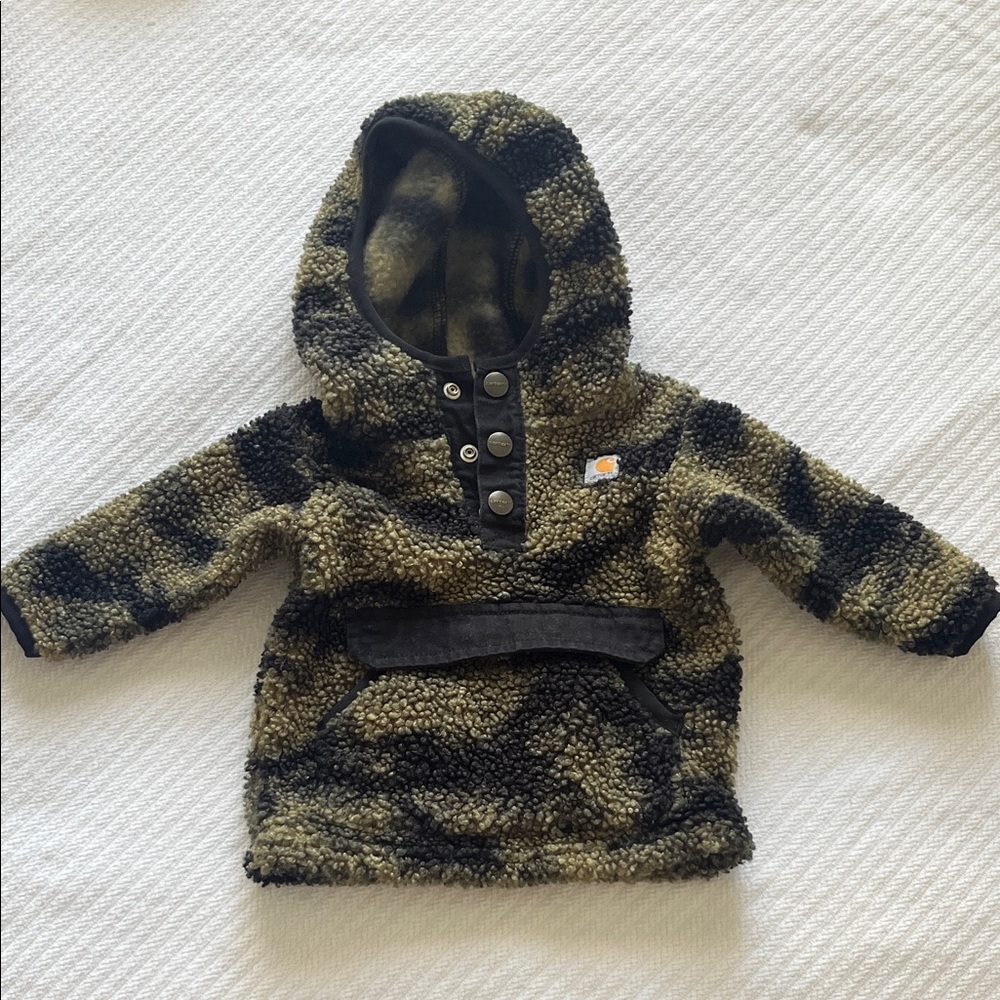 Carhartt Camo Fleece Sherpa Hoodie 6 Months